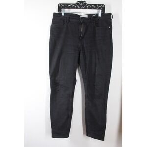 Everlane 32 Black Skinny Jeans High Rise Ankle Stretch Denim Pants